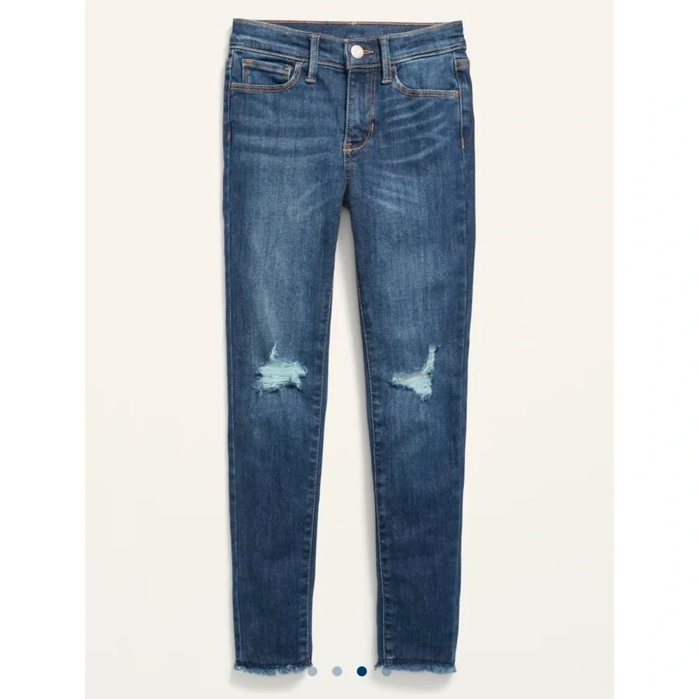 Old Navy High Waisted Rockstar 360° Stretch Jeggings - Dark Medium Wash, Size 14